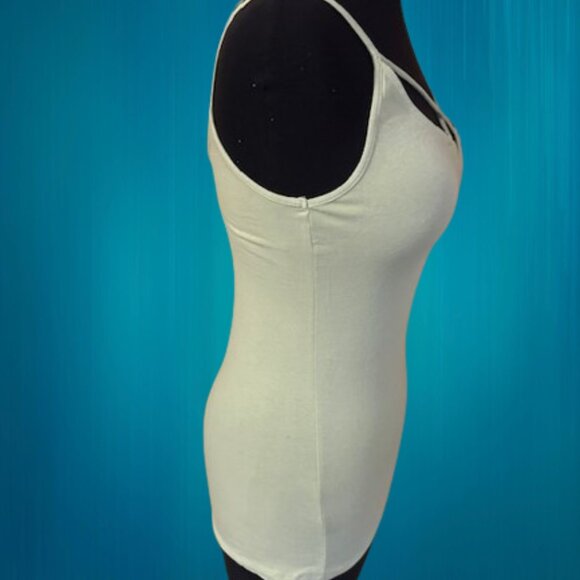 Moss V Cut Tank with Back Strap - Picture 6 of 9